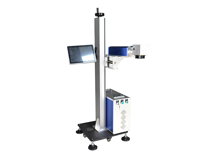 零件和工具在線飛行光纖激光打標系統