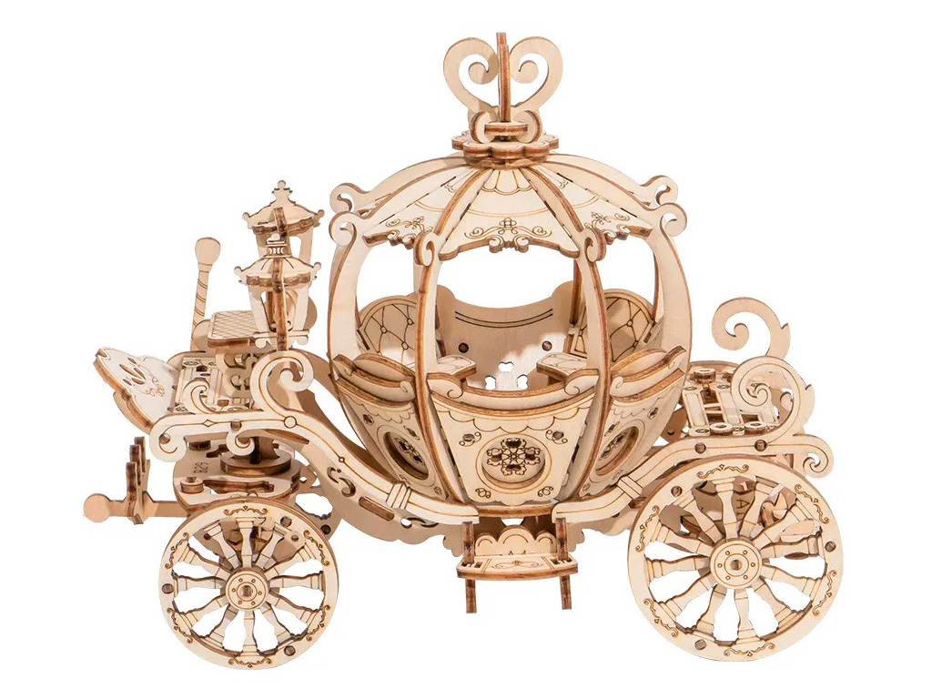 激光切割個性化 3D 木制馬車