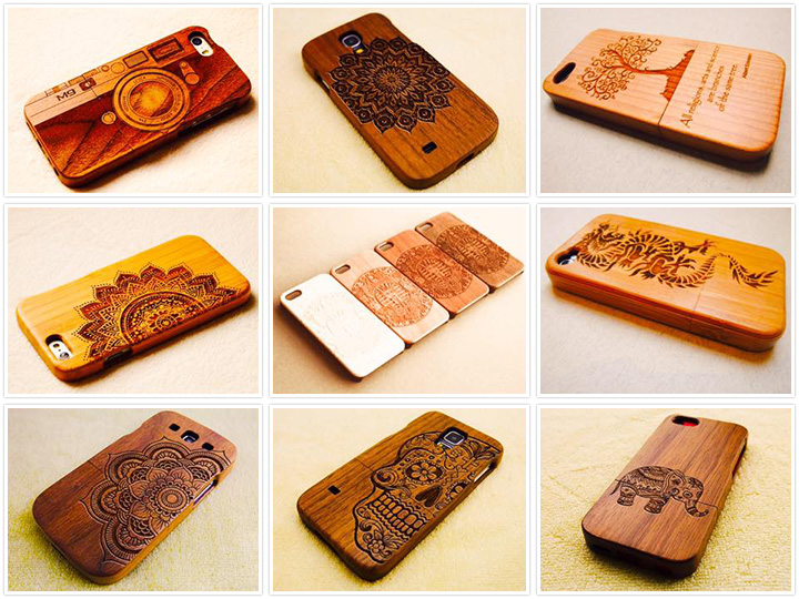 激光雕刻木質手機殼
