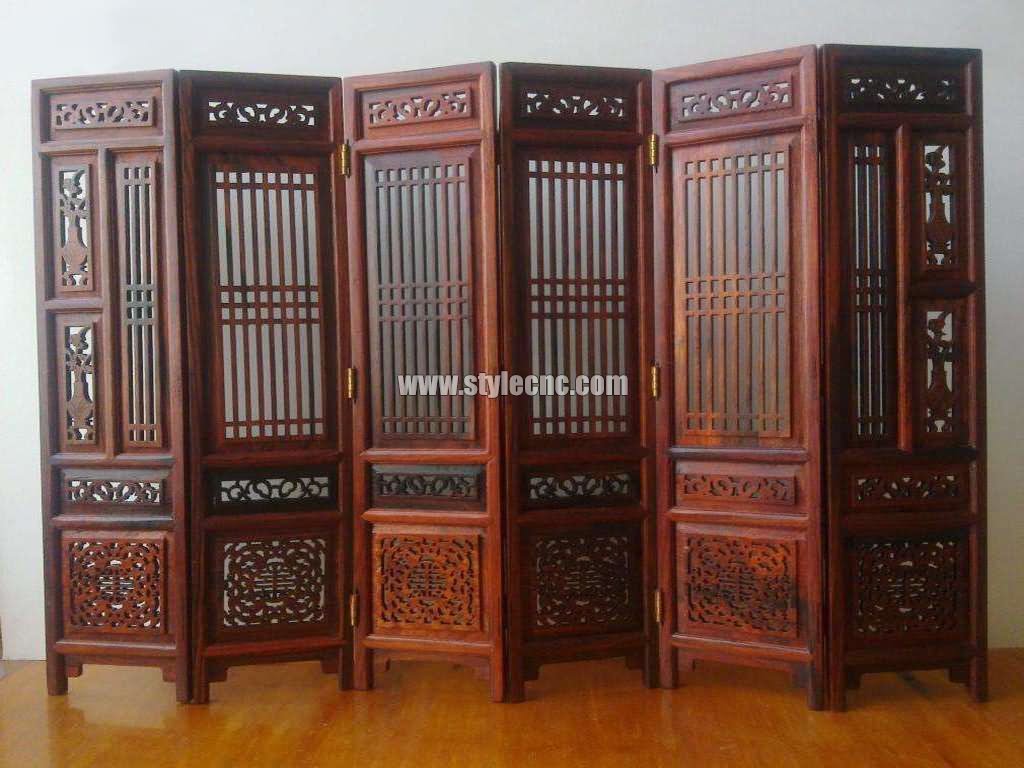 木屏風(fēng)鏤空雕刻數(shù)控雕刻機項目