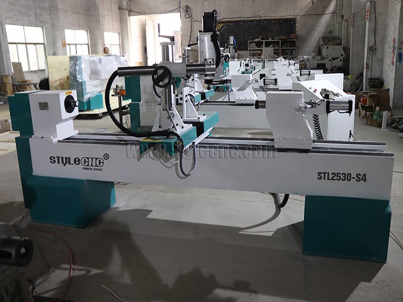 四軸數控木工車床 3D 車削、銑削、拉削