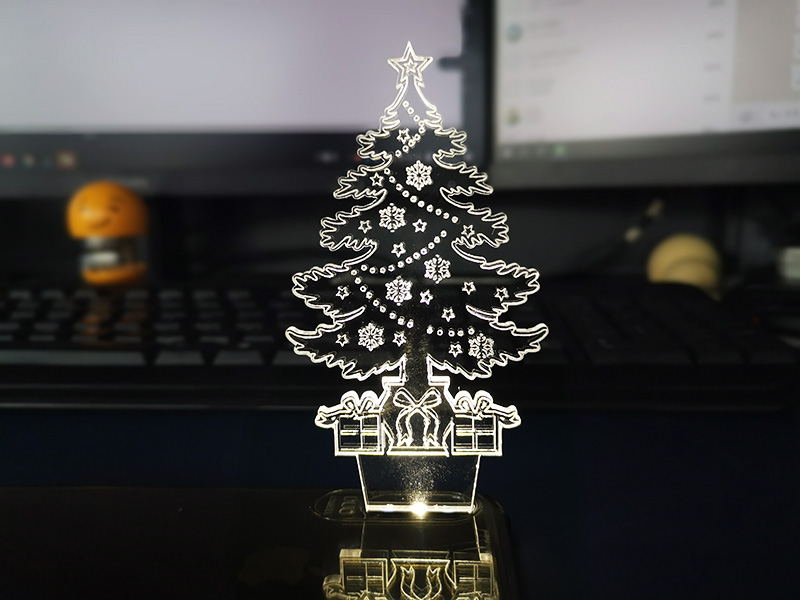 激光雕刻切割 3D 亞克力圣誕飾品 激光雕刻切割 3D 亞克力圣誕飾品