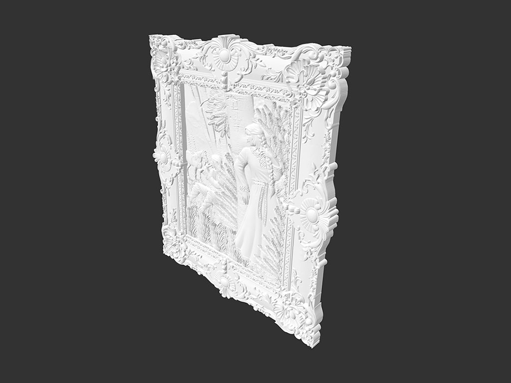 木工數(shù)控雕刻機(jī) 3D 救濟(jì)模型 STL 檔