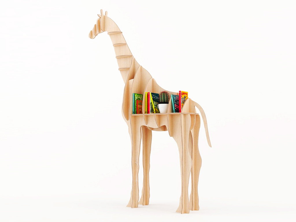 長頸鹿書柜項目的嵌套數(shù)控雕刻機