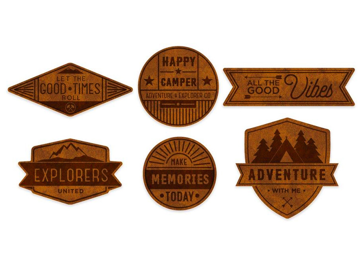 激光切割逼真的皮革徽章標(biāo)簽 激光切割逼真的皮革徽章標(biāo)簽