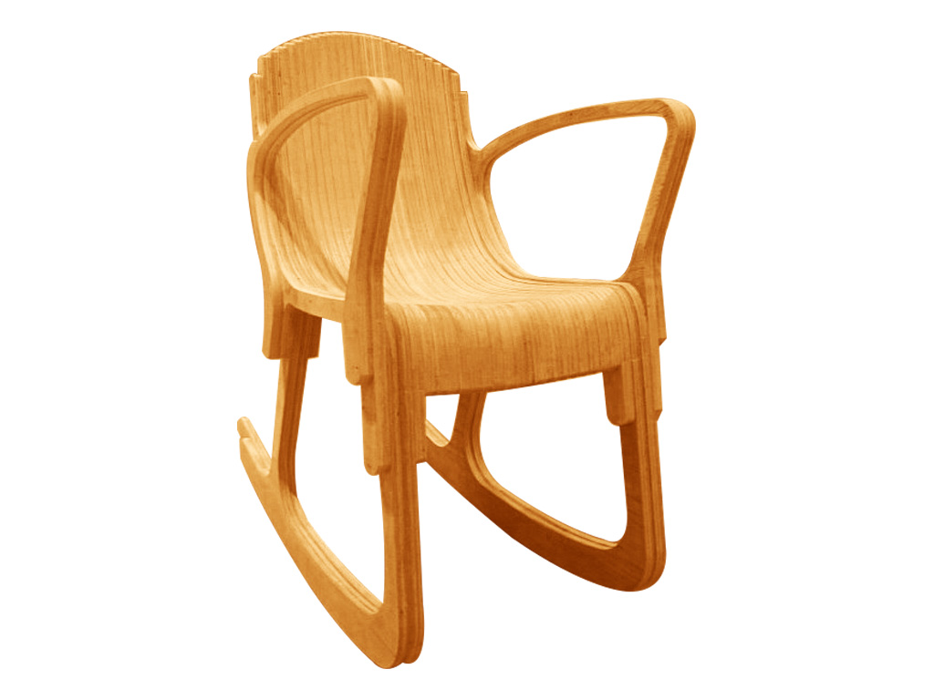 用于分層搖椅項目的數控雕刻機和 DWG 文件