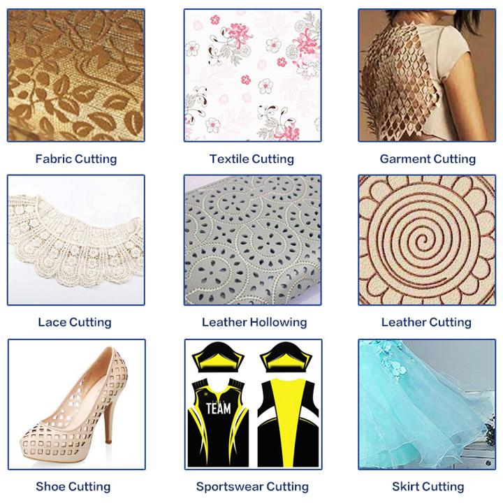 自動化項目 CO2 帶滾輪臺的服裝、服飾、服飾激光切割機