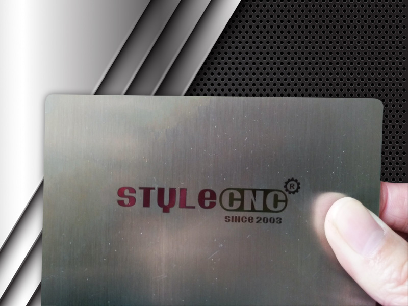 彩色激光雕刻不銹鋼名片 彩色激光雕刻不銹鋼名片