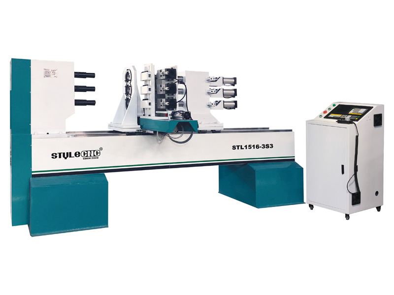 用于木工車削的多軸數控仿形車床