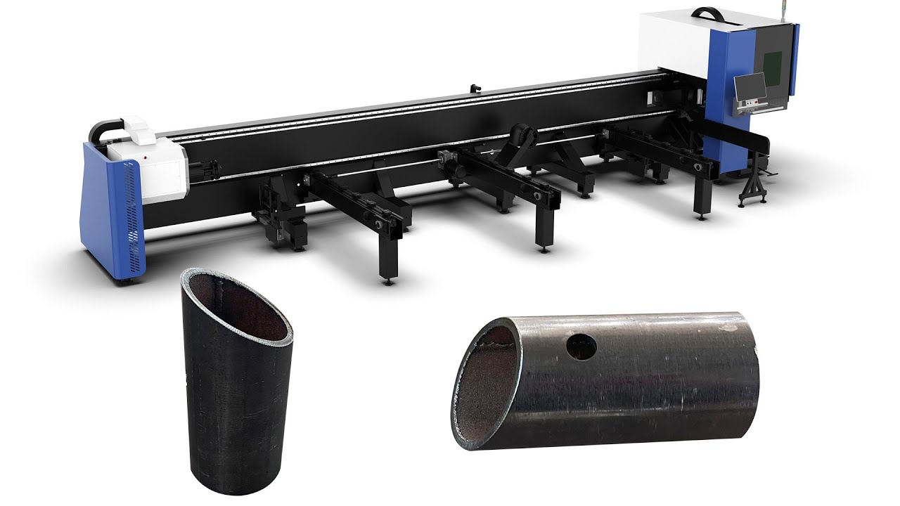 帶自動送料系統的數控金屬激光切管機 帶自動送料系統的數控金屬激光切管機