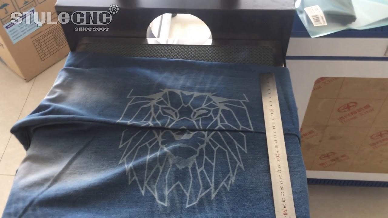 低成本 CO2 皮革和織物激光打標機