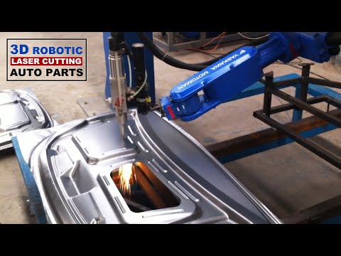 工業 3D 金屬機器人光纖激光切割機